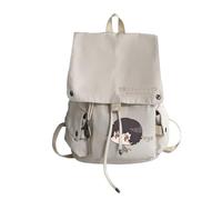 Xinchangda Nakahara Chuuya - Mochila escolar de anime Dazai Osamu, mochila escolar Nakajima Atsushi de dibujos animados para estudiantes, Blanco 01, 28*15*38cm