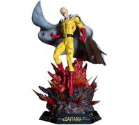 Xinchangda One Punch Man Figuras con luz Saitama Anime Figura Grandes Estatuas Muy Elaboradas Decoración de Escritorio Figura de Acción Adornos 43cm