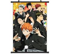 Xinchangda Pósters de Pergaminos de Haikyuu Banners Anime Hinata Shoyo Tobio Kageyama Tsukishima Kei Póster Colgante Imagen de Pared Decoración del Hogar 60x40CM