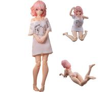Xinchangda RA-01L - Figura de Aileen-Loungewear Móvil Multi Articulación Modelo, 15CM Anime Ilustración Original Pintura Figuras Decoración Coleccionable