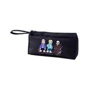 Xinchangda Sans/Flowey/Asriel Dreemurr - Estuche para lápices Frisk/Papyrus/Undyne Anime Estuche de papelería Estuche portátil para suministros escolares, Negro 03, 21*4.7*9.5cm, Estuche para lápices
