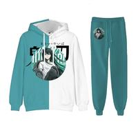 Xinchangda Sudadera con capucha y pantalones de anime Kochou Shinobu, Rengoku Kyoujurou/Tokitou Muichirou, sudadera de manga larga con capucha para regalos, Tokitou Muichirou, S