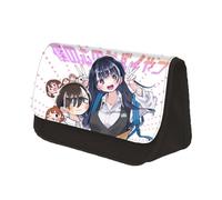 Xinchangda The Dangers in My Heart - Estuche para lápices de anime Yamada Anna/Kyotaro Ichikawa, gran capacidad, bolsa para bolígrafos para estudiantes, bolsa de papelería, tipo 2, 22x7.5x13CM