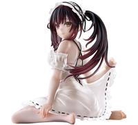 Xinchangda Tokisaki Kurumi - Figura de anime Yatogami Tohka, estatua Himekawa Yoshino, modelo de figura de acción, camisón blanco, posición sentada, escultura de PVC, decoración de escritorio, regalo