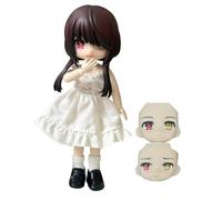Xinchangda Tokisaki Kurumi - Figura de cara móvil y reemplazable, 14 cm, modelo de PVC, anime, Tokisaki Kurumi, figura de acción, adornos de escritorio
