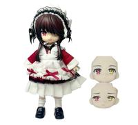 Xinchangda Tokisaki Kurumi - Figura de cara móvil y reemplazable, 14 cm, modelo de PVC, anime, Tokisaki Kurumi, figura de acción, adornos de escritorio