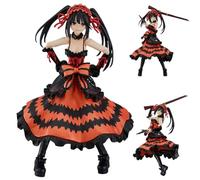 Xinchangda Tokisaki Kurumi Figura Tokisaki Kurumi Anime Figura Estatua de PVC 14 cm - Accesorio móvil y reemplazable - Decoración de escritorio Manga - Adornos coleccionables
