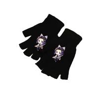 Xinchangda Tokitou Muichirou - Guantes de medio dedo Kamado Tanjiro Hashibira Inosuke, guantes de anime, unisex, guantes de punto, guantes suaves de invierno, guantes de dibujos animados, Kochou