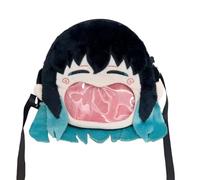 Xinchangda Tokitou Muichirou - Mochila cruzada Tokitou Muichirou para cosplay, mochila escolar de felpa de anime, puede colocar insignia, mochila de cosplay de dibujos animados, regalo de cumpleaños