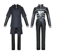 Xinchangda Tokyo Ghoul Kaneki Ken Traje de cosplay Traje de Batalla Uniforme Chaqueta de Abrigo Pantalones Cortos Trajes Completo Fiesta de Halloween Carnaval para Hombres