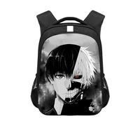 Xinchangda Tokyo Ghoul - Mochila escolar de anime Kaneki Ken con estampado 3D de personajes de dibujos animados, mochila casual de viaje, mochila de lona para niñas y niños, tipo 2, 44*30.5*16CM,