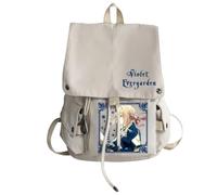 Xinchangda Violet Evergarden - Mochila de anime de gran capacidad para laptop, mochila escolar de dibujos animados, bolsa de hombro para adolescentes, Blanco Tipo 1, 28*15*38 cm