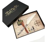 Xinchangda Violet Evergarden - Pluma estilográfica vintage con punta de repuesto de tinta, juego de papelería, regalos personalizados para fanáticos del anime