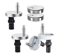 XINCHENG 2 Piezas Tornillos Tapa WC, Bisagra para Tapa de Inodoro, Tornillos Fijacion tapa Inodoro, Bisagras Tapa WC con Goma Tornillos para Montar y Fijar la Tapa del Inodoro