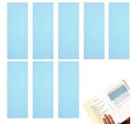 XINCHENG 8 piezas de regla de lectura para dislexia, superposiciones de color para dislexia, tiras de lectura guiada, regla de lectura para dislexia para niños para reducir el estrés visual