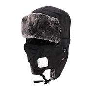 XINCHIA Sombrero de invierno unisex para niños, para esquiar al aire libre, cálido sombrero de esquí ruso con forro de lana de cordero grueso cálido para niños y niñas de 5 a 15 años