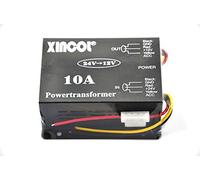 XINCOL® 24V a 12V Paso Abajo Transformador Convertidor Descenso Reducer Regulador 10A 120W Poder Suministro Adaptador para Auto Coche Camión Vehículo Barco Solar Sistema