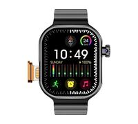 XINDADA Reloj inteligente DW100 Pro Android 4G, control de reconocimiento de huellas dactilares, 128 GB de almacenamiento, aplicación de descarga gratuita, WiFi, GPS Amoled (negro, 8 GB 128 GB)