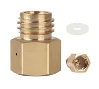 XineYuor Adaptador de CO2 para Quooker, TR21-4 Hembra a TR21-3 Macho para Tanque Quooker Cube - Compatible con Botellas de CO2 Sodastream & Sprudelux - De Latón (1 Unidad) - Seguro hasta 3000 PSI