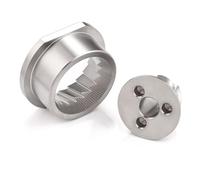 XineYuor Juego recambio molinillo 48mm - Cono y muela para Jura Impressa,Bosch, Breville, AEG. Compatible muchas cafeteras automáticas. Molido preciso, sabor intenso.