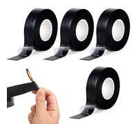 XINFAQAQ Cinta Aislante Negra, Cinta Silicona Autofusión, Cinta de Reparación, Cinta Aislante Termica para Cables Eléctrico 4.5M 19 x 0.8mm para Instalaciones Eléctricas y Proteger Reparar
