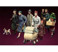 XINGCHANG 1/35 Figuras de Resina Modelo Kit-C191 Refugiados Europeos Paquete Completo Sin ensamblar sin Pintar
