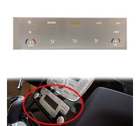 XINGDE Etiqueta Engomada del Coche Botón para F-ORD S-MAX/Mondeo, Etiqueta engomada de botón Aire Acondicionado de Coche Pegatina de botón para salpicadero de Coche,Silver