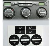 XINGDE Etiqueta Engomada del Coche Botón para Golf MK5 Clima Panel Repair, Etiqueta engomada de botón Aire Acondicionado de Coche Pegatina de botón para salpicadero de Coche