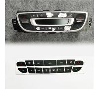 XINGDE Etiqueta Engomada del Coche Botón para Megane/Master/Scenic III AC Button, Etiqueta engomada de botón Aire Acondicionado de Coche Pegatina de botón para salpicadero de Coche