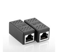 Xingdianfu 2 PACK Conector RJ45 Conectores Ethernet Interfaz Cat6 Cat5 Cat5e RJ45 acoplador en línea Ideal para extender los cables Ethernet hembra a hembra