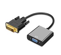 Xingdianfu Adaptador de DVI a VGA, 1080p - Convertidor Activo de DVI-D a VGA, 24+1 Pines, de Macho a Hembra