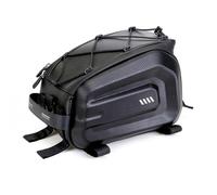 XinGeeek Bolsa trasera para bicicleta Wild Man 4L de capacidad, alforjas rígidas para bicicleta, bolsa de asiento trasero, bolsa de hombro MTB con tira reflectante