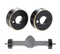 XinGeeek Rueda de pesas de eje trasero de latón para AXIAL 1/30 SCX30 Ford Bronco Jeep RC Accesorios de coche Bloques de contrapeso de eje piezas de actualización