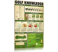 XingFox Letrero de hojalata de metal retro para decoración de pared para el hogar, barbería, bar, restaurante, cafetería, oficina, tienda, pub, club, regalo, baño, golf, 8 x 12 pulgadas