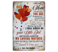 XingFox Letrero de metal A mi mamá, mi querida madre, decoración de pared para el hogar, placa artística retro vintage (mamá), 20 x 30 cm