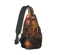 XingFox Mochila bandolera Camper Bear para mujer y hombre, estilo casual, ideal para viajes y senderismo.