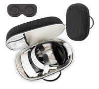 XINGFUDAO Funda de transporte grande para Meta Quest 3/Quest 3S, bolsa de almacenamiento protectora compatible con correa para la cabeza Kiwi/BOBOVR/Maecker y accesorios, Black, L, Sencillo