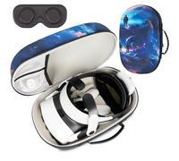 XINGFUDAO Funda de Transporte rígida Grande para Meta Quest 3/Quest 3S, Estuche de Viaje Compatible con los Correa Kiwi Design/BOBOVR, Bolsa de Almacenamiento Multicolorl