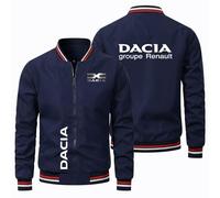 XINGHA Cazadoras Hombre DACIA, Chaqueta de BéIsbol Ligera con Cremallera, Moda Abrigo Windbreaker, BéIsbol(Navy,M)
