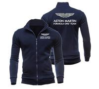 XINGHA Chaquetas Hombre Regular Fit Aston mar-t.in, Cazadora Hombre con Cuello Levantado, Ropa Deportiva Hombre para Otoño y Primavera, classic(DarkBlue,XL)