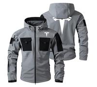 XINGHA Chubasquero Ciclismo Hombre Te_S. L. A, Impermeable Para Hombres, Para chaquetas delgadas de primavera libre ,sports(Grey,3XL)