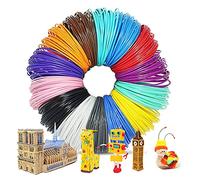 XINGHE Filamentos Lapiz 3D PLA, Filamento de pluma 3D 16 Colores 1,75 mm, 5M por Color, Apto para Mayoría de 3D Plumas e 3D Impresoras
