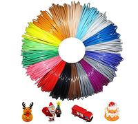 XINGHE Filamentos Lapiz 3D PLA, Filamento de pluma 3D 20 Colores 1,75 mm, 5M por Color, Apto para Mayoría de 3D Plumas e 3D Impresoras