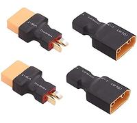 Xingkang 2 Pares sin Cables Deans T Style Deans Macho a XT90 Hembra Conector Adaptador Macho para Cargador RC Lipo/NiMH ...