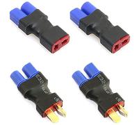 Xingkang Adaptador de conexión de batería RC LiPo de 4 piezas Compatible con EC3 a tomas T-plug Deans Cargador ESC (2 pares) ...