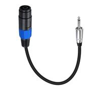 XINGLIDA 1/4 "macho a adaptador de cable hembra Speakon 6 35mm macho a conector Speakon hembra para amplificador de potencia de altavoz