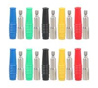 XINGLIDA 10 conectores banana de 4 mm con máxima capacidad de cable, actualizaciones para experimentos y proyectos electrónicos, fácil de conectar y desconectar