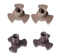 XINGLIDA 2 soportes de 14 mm para hornos de microondas con guía de rodillo, bandeja acopladora para horno microondas