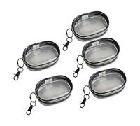 XINGLIDA 5 unids/set bolsa de almacenamiento de auriculares pequeña bolsa de cochecito de bebé bolso transparente bolsa de maquillaje bolsa de almacenamiento a prueba de polvo bolsa de carga