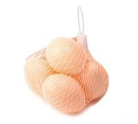 XINGLIDA 5pcs huevos de plástico falsos huevos de Pascua pollo artificial para manualidades niños pintura helecho de Pascua